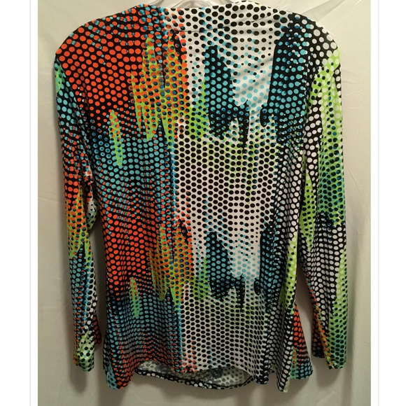 Donating 11/29 Peck & Peck Top WIld Colorful Unique - Picture 3 of 4